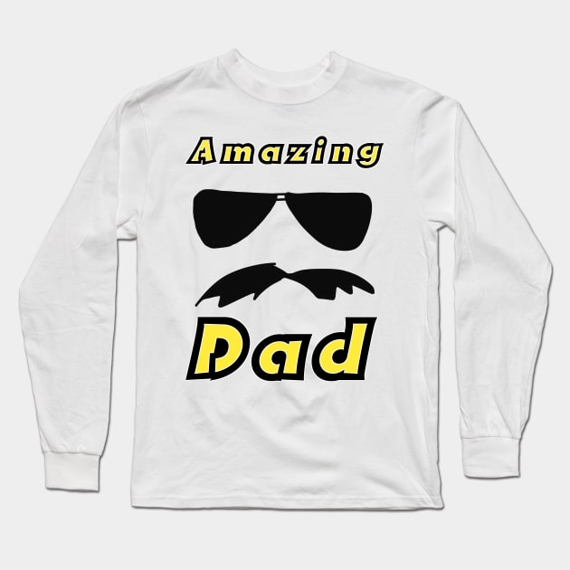 Amazing Dad Long Sleeve T-Shirt by Grafititee